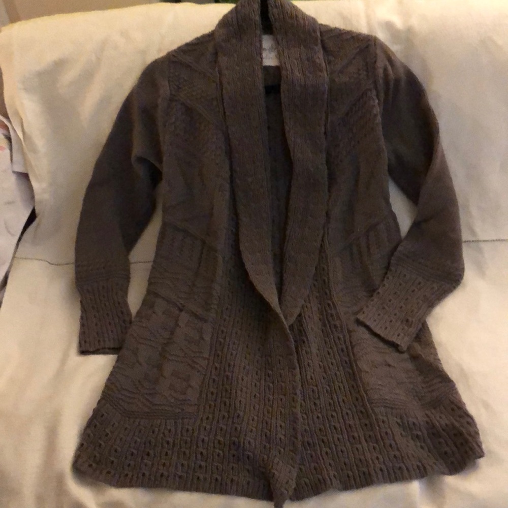 Anthropologie angel of the north long cardigan.
